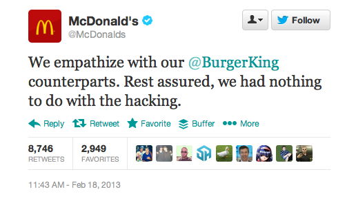 mcdonalds empathy burger king
