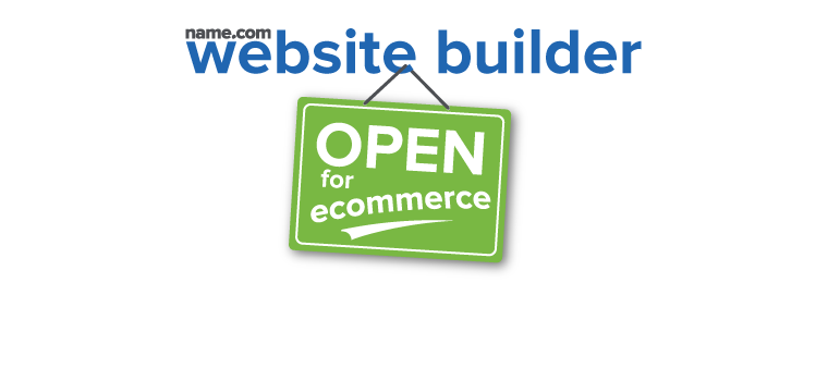 The Name.com website builder now supports online stores