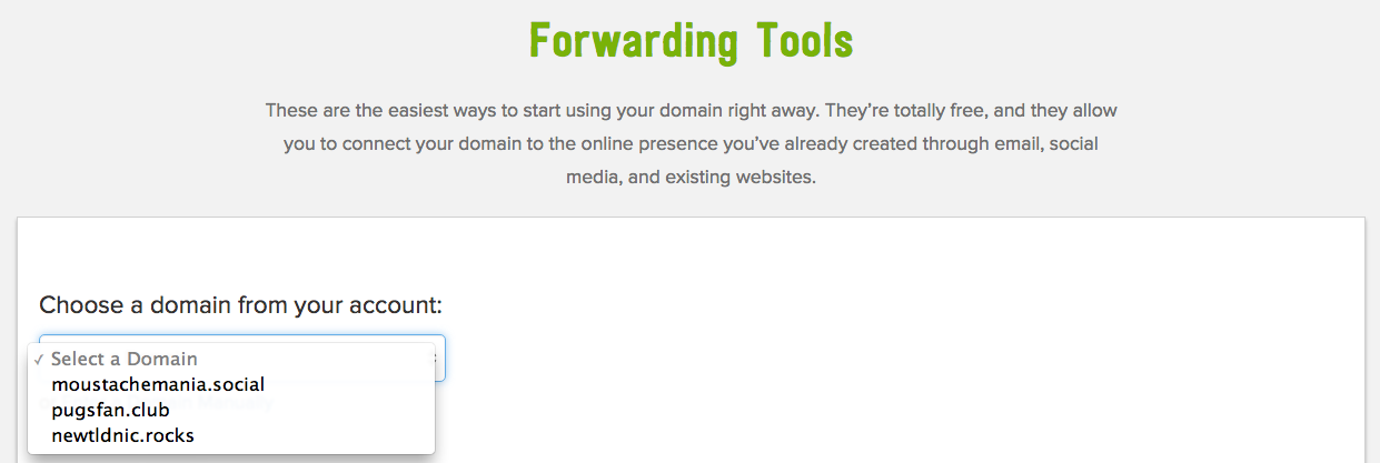 forwarding tools screenshot