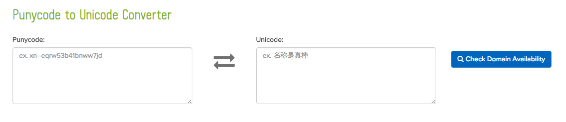 Punycode to Unicode converter