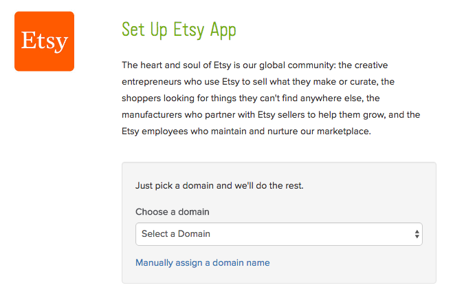 Set up your custom domain redirect by using Name.com's Etsy App