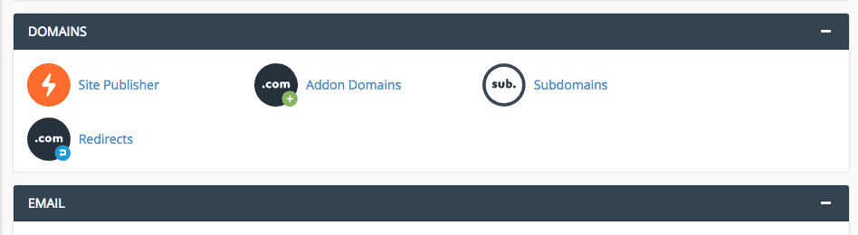 Adding a subdomain - Go to domains > subdomain