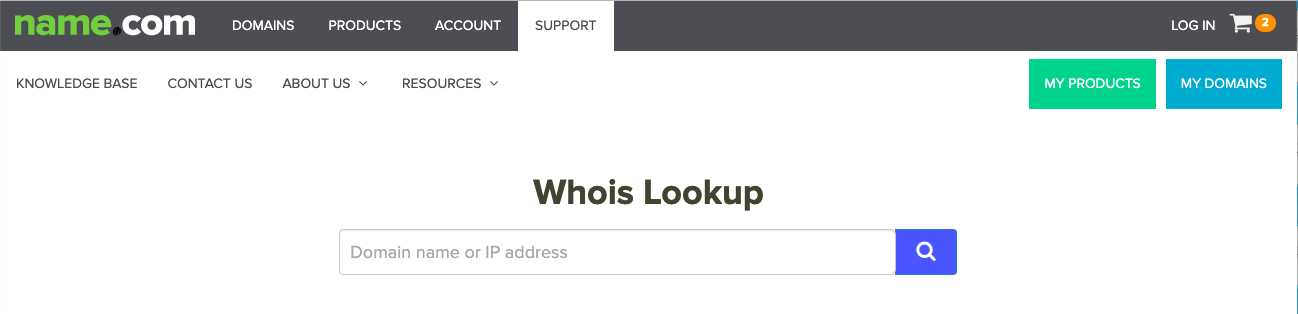 Find a Whois Lookup portal, like the one offered by Name.com