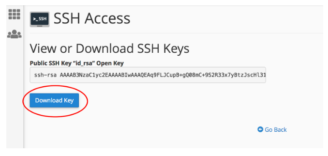 Download public key