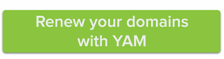 Renew your domain with YAM